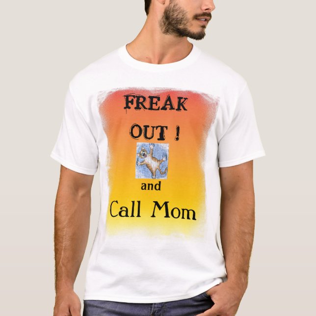 Flippen Sie heraus aus und nennen Sie Mama-Shirt T-Shirt (Vorderseite)