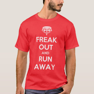 Flippen Sie heraus Lauf weg behalten Ruhe T-Shirt
