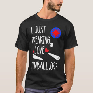 Flipper-Automat für Pinball-Arcade-Spiele Pinba T-Shirt