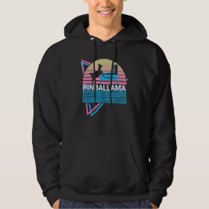 Flipper-Lama-Flipperautomat Retro-Pinballama Hoodie