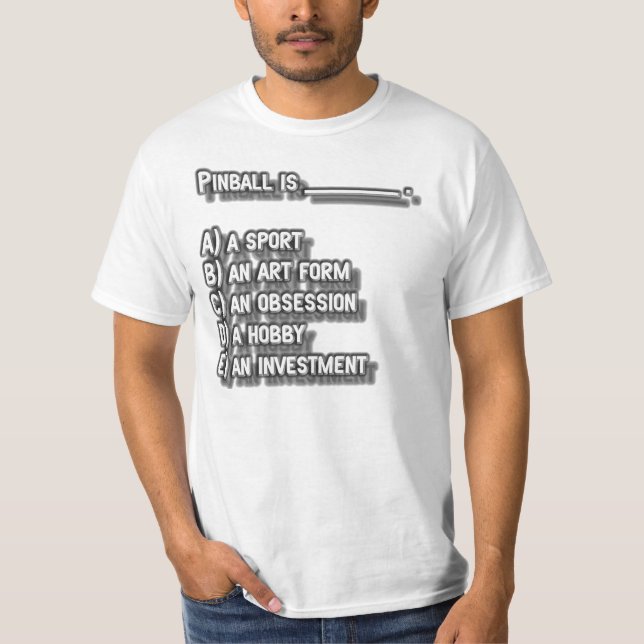Flipperautomat ist… T-Shirt (Vorderseite)