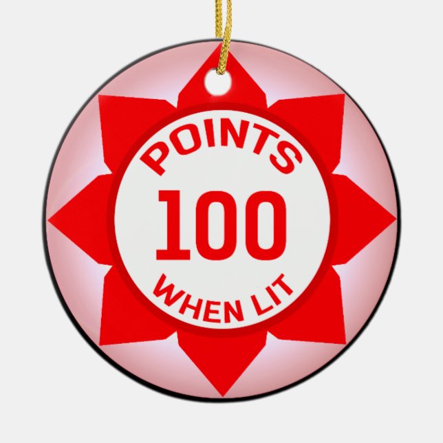 Flipperautomat-Maschine 10 Punkte wenn Lit Keramik Ornament (Vorne)