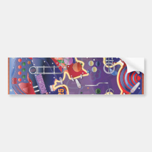 Flipperautomat-Maschine Autoaufkleber