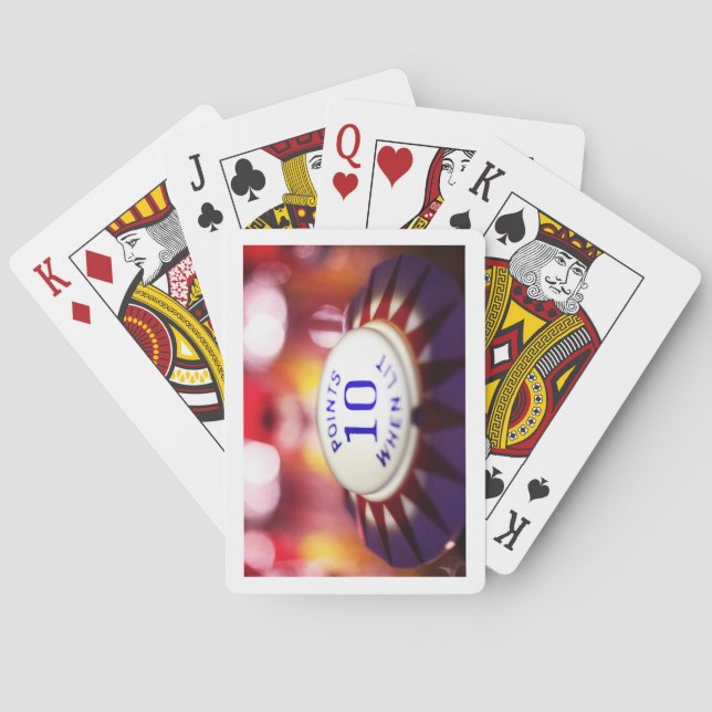 Flipperautomat-Zauberer Spielkarten (Rückseite)