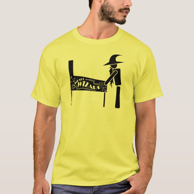 Flipperautomat-Zauberer T-Shirt (Vorderseite)