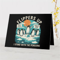 Flippern hoch Ich stehe mit Pinguinen Funny Reside