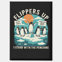 Flippern hoch Ich stehe mit Pinguinen Funny Reside