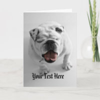 Flippige Bulldoggen-Schablone -