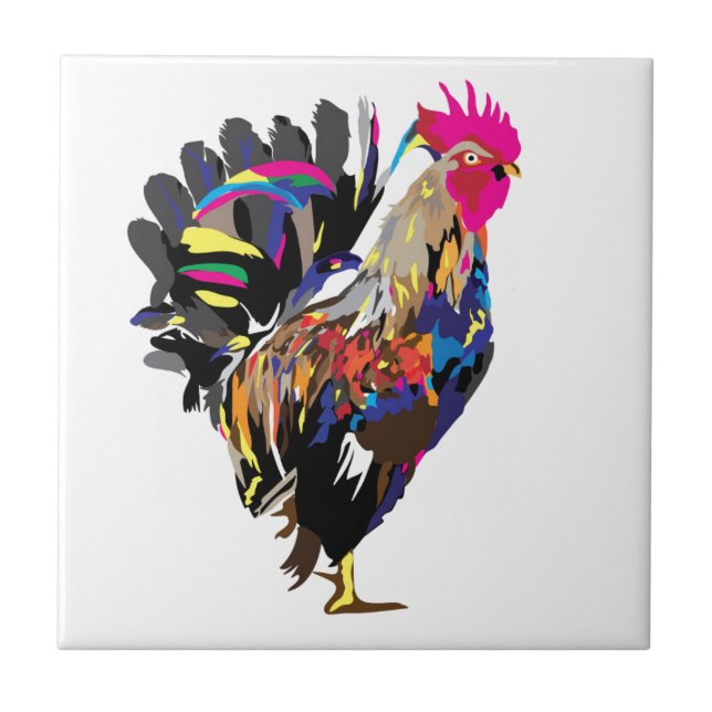 Flippige Henne Fliese (Vorderseite)