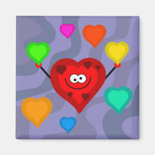 Flippige Herzen Magnet