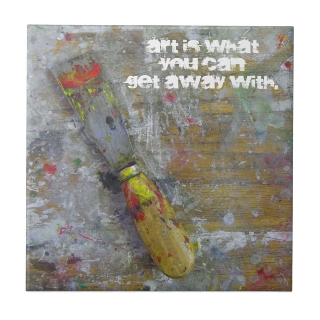 Flippige künstlerische Fliese! Fliese (Vorderseite)