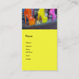 Flippige Schuhe Visitenkarte