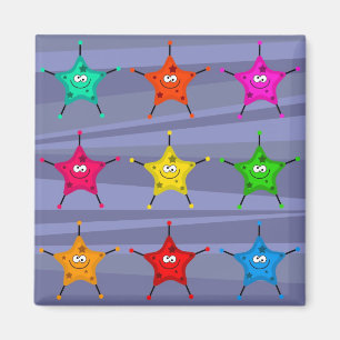 Flippige Sterne Magnet