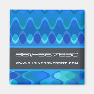 Flippige Wellen   04 * blauer Magnet des Türkis- 