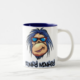 Flippiger Affe Zweifarbige Tasse