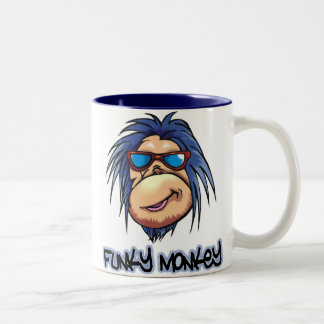 Flippiger Affe Zweifarbige Tasse