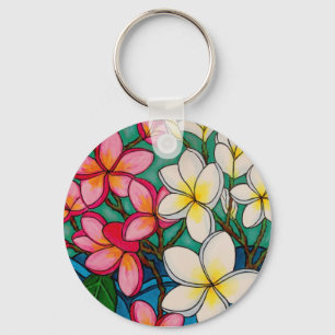 Flippiger Frangipani-Schlüsselkette Schlüsselanhänger