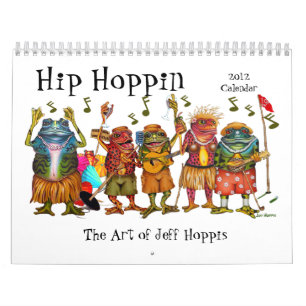 Flippiger Frosch-Kunst-Kalender durch Jeff Hoppis Kalender