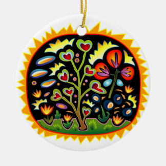 Flippiger Garten Keramikornament