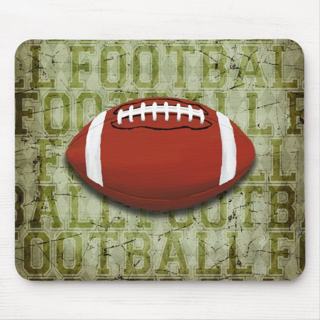 Flippiger grüner Schmutz-Fußball Mousepad (Vorne)