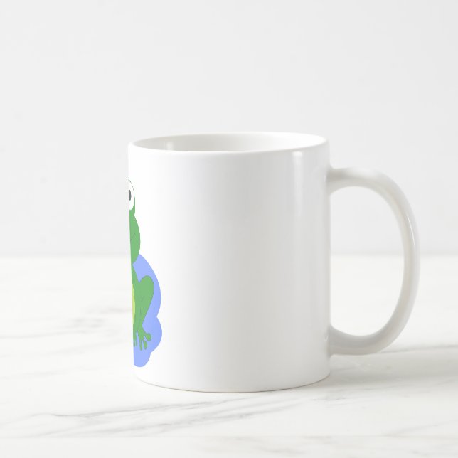 Flippiger kleiner Froschteich Kaffeetasse (Rechts)
