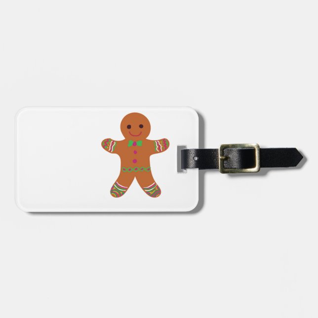 Flippiger Lebkuchen Gepäckanhänger (Vorderseite horizontal)