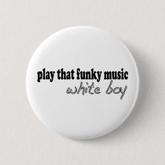Flippiger Musik-Weiß-Junge Button