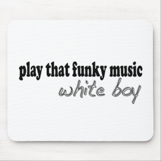 Flippiger Musik-Weiß-Junge Mousepad