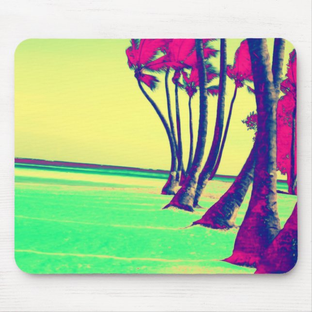 flippiger psychedelischer Strandentwurf Mousepad (Vorne)