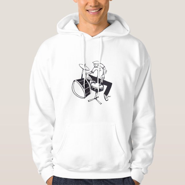 Flippiger Schlagzeuger Hoodie (Vorderseite)