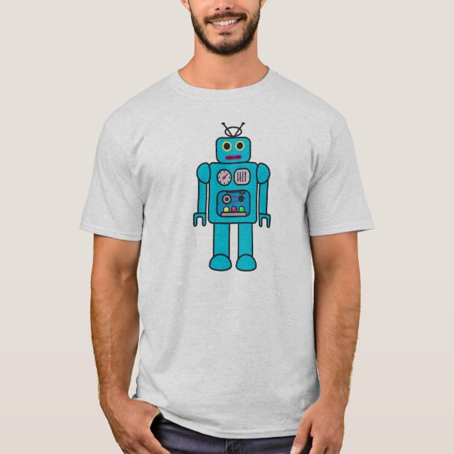 Flippiger Spielzeug-Roboter T-Shirt (Vorderseite)