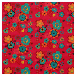 Flippiges Blumenmuster Stoff