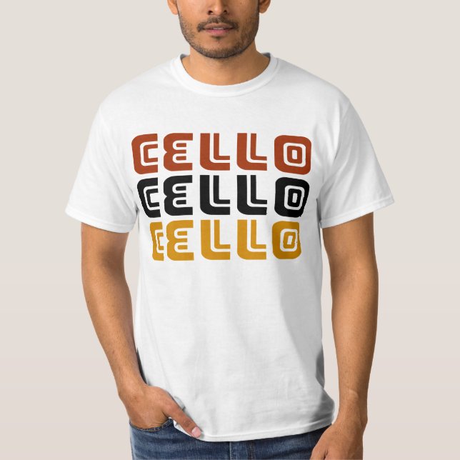 Flippiges Cello-Trio-Geschenk T-Shirt (Vorderseite)