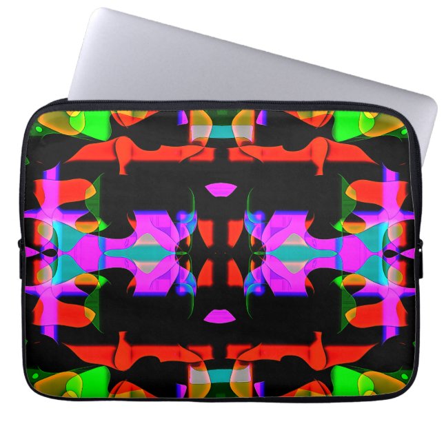 Flippiges cooles buntes Top Design für Laptopschutzhülle (Vorderseite)