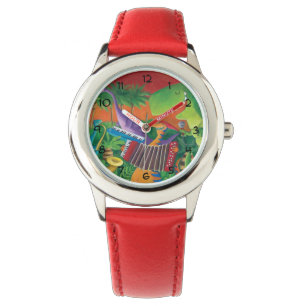 Flippiges Dinosaurier-Band Armbanduhr