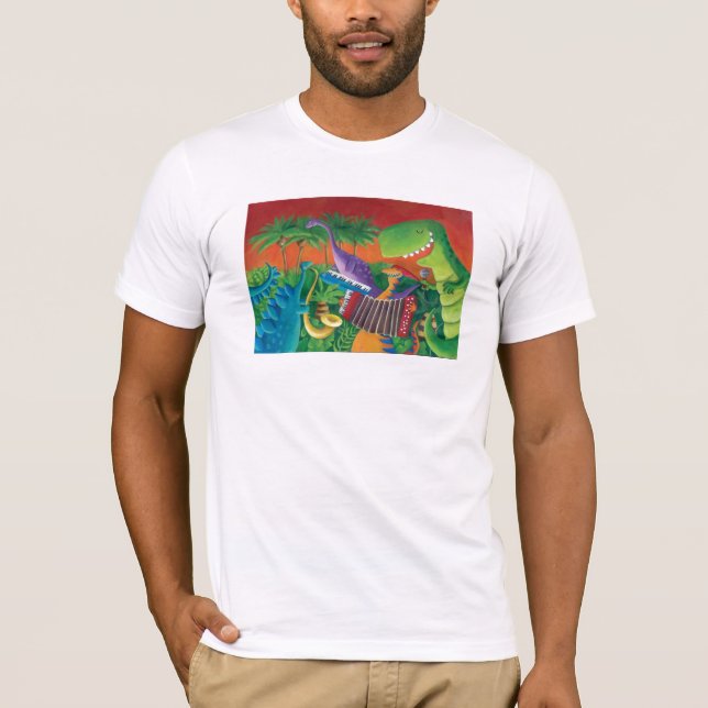 Flippiges Dinosaurier-Band T-Shirt (Vorderseite)