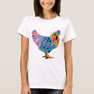 Flippiges helles Huhn T-Shirt