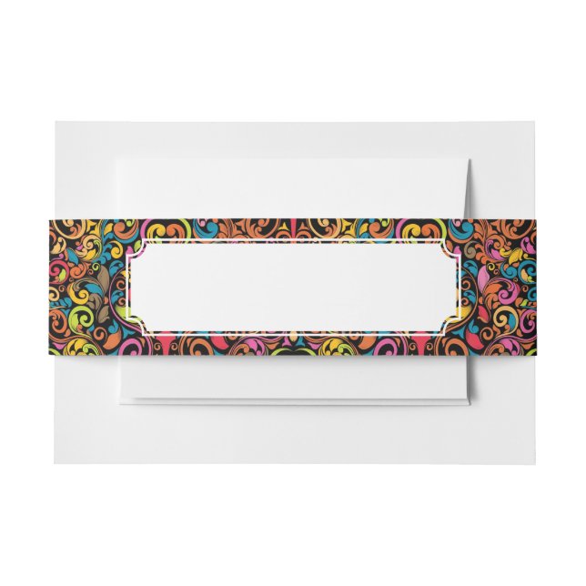 Flippiges Muster Einladungsbanderole (Vorderseite Beispiel)