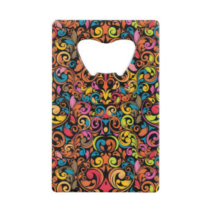 Flippiges Muster Kreditkartenflaschenöffner