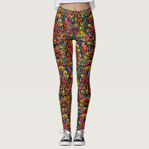 Flippiges Muster Leggings