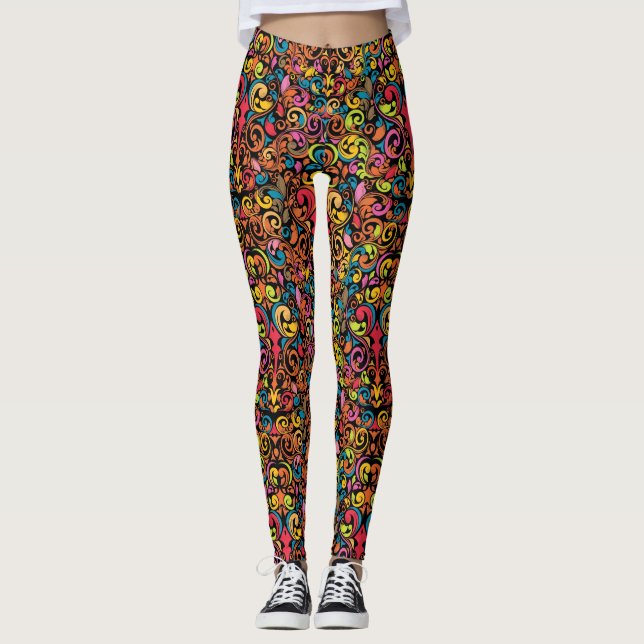 Flippiges Muster Leggings (Vorderseite)