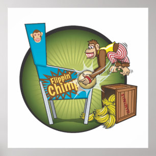 Flippin' Chimp Poster