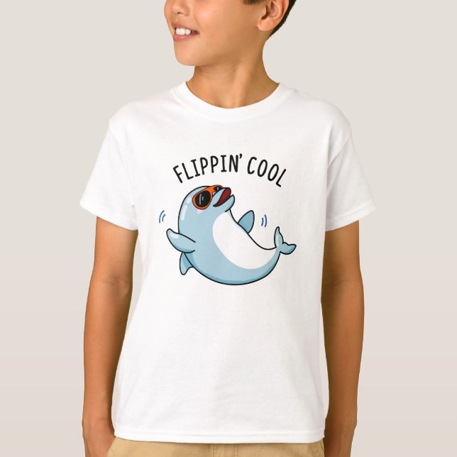 Flippin Cool Funny Dolphin Pub T-Shirt (Vorderseite)