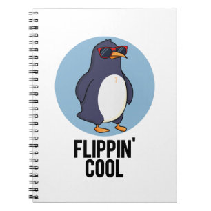 Flippin Cool Funny Pinguin Pun Notizblock