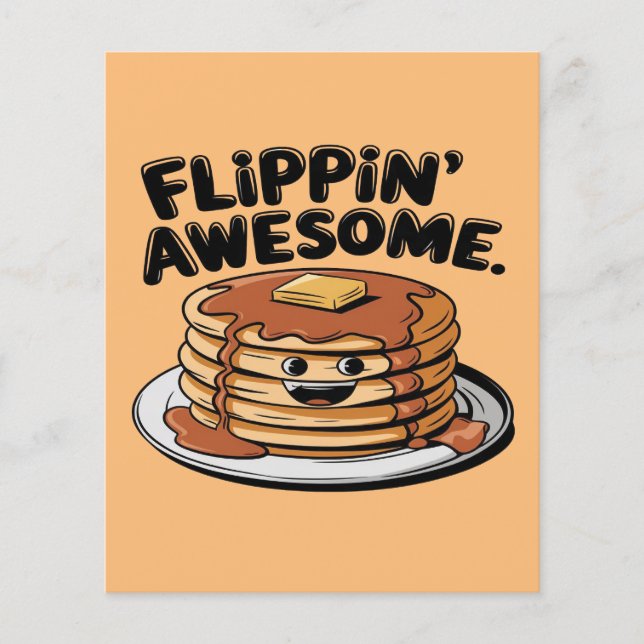 Flippins Phantastisches Pancake Stack Funny Breakf (Vorderseite)