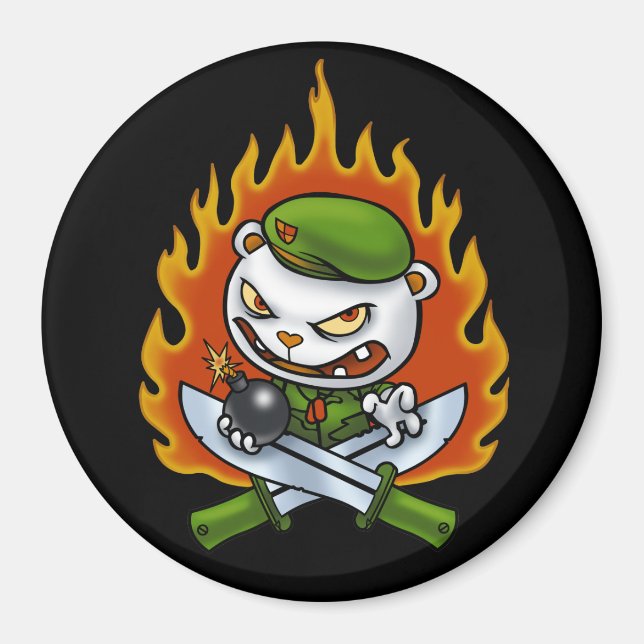Flippy Flame Tattoo Magnet (Vorne)