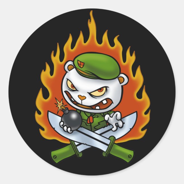 Flippy Flame Tattoo Sticker (Vorderseite)
