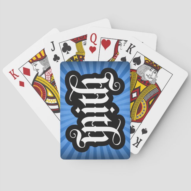 FlipScript Ambigram Playing Cards Spielkarten (Rückseite)