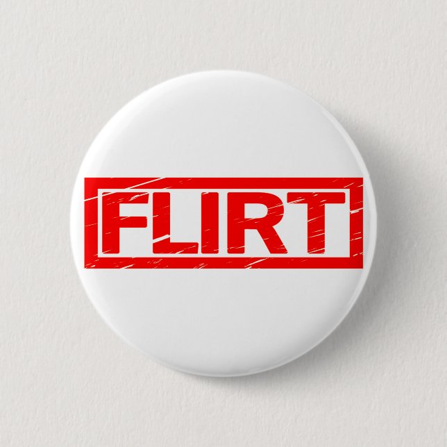 Flirt-Briefmarke Button (Vorderseite)