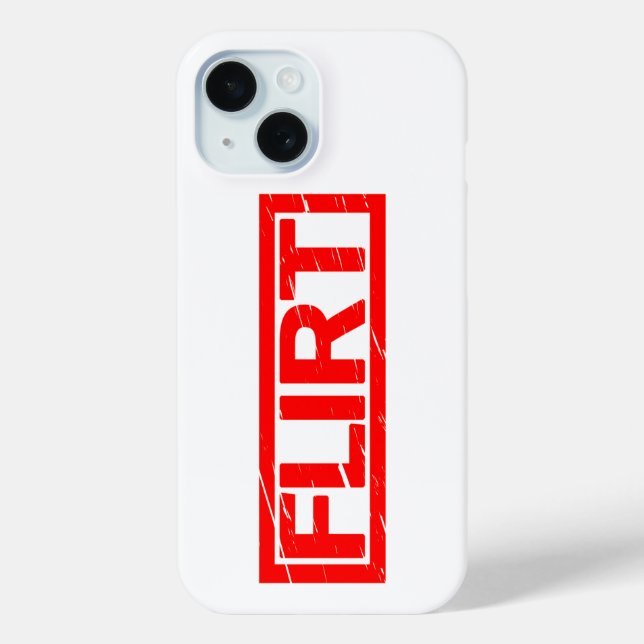 Flirt-Briefmarke Case-Mate iPhone Hülle (Rückseite)